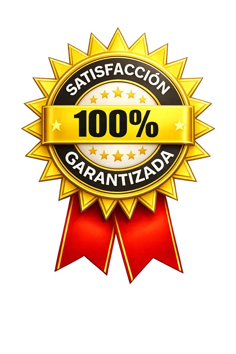 Satisfacción 100% Garantizada